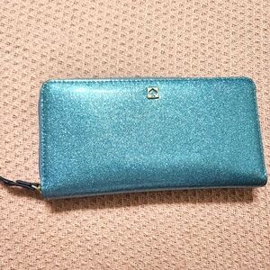 Kate Spade Glittery Blue Wallet